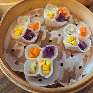 New! Autumn Flower Crab & Pork Crystal Dumplings(4pcs)