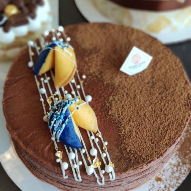 Chocolate Mille Crepes w/ Hazelnut Cream Whole Cake.