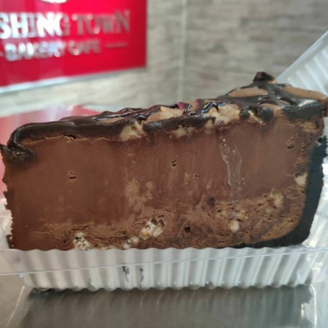 Chocolate Toffee Mousse Cake.